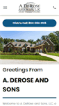 Mobile Screenshot of derose-builders.com