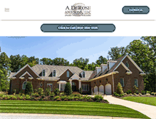 Tablet Screenshot of derose-builders.com